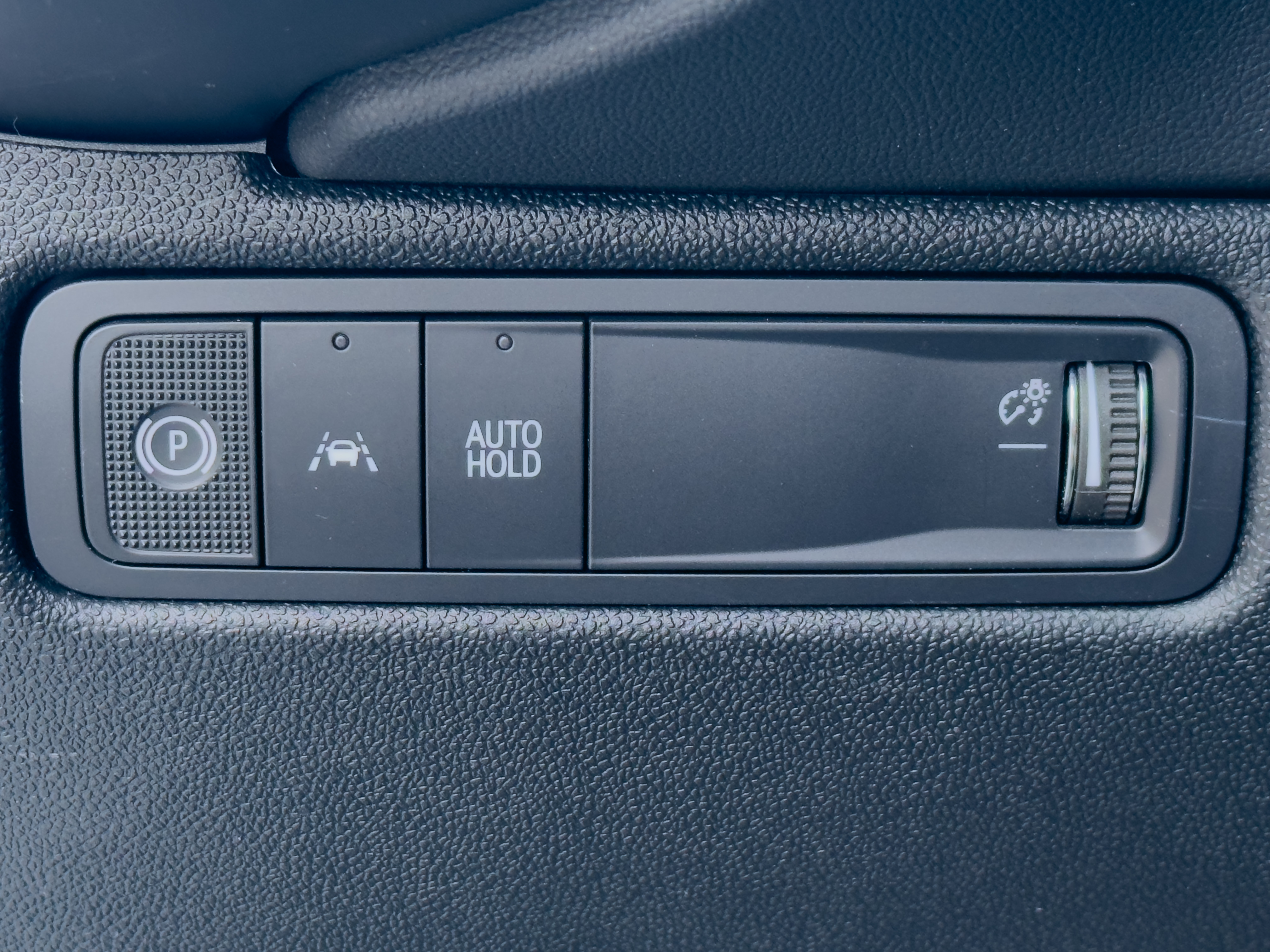 photo of parking brake and other controls